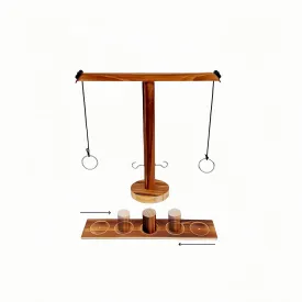 Ring Toss Games for Adults, Yard Games, Patio Decor, Outdoor Indoor Games, Wooden Hook and Ring Game for Bars,PartyHome
