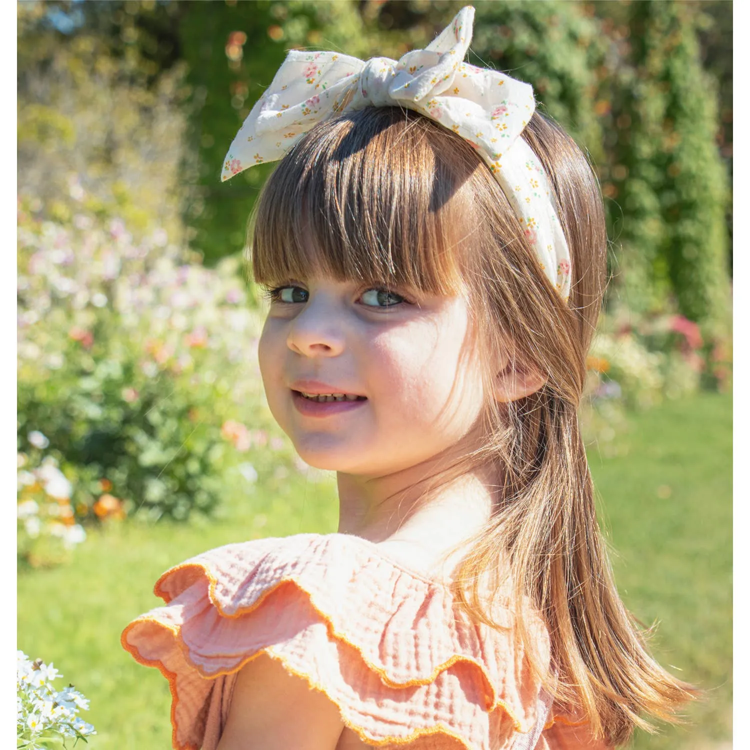 ROC Tiny Blossom Double Bow Headband