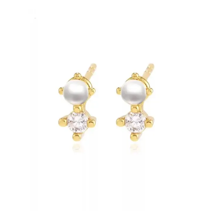 Sahira Tiny Pearl Studs