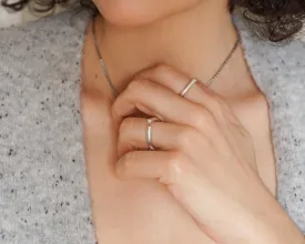 Silver Soft Open Corners Ring
