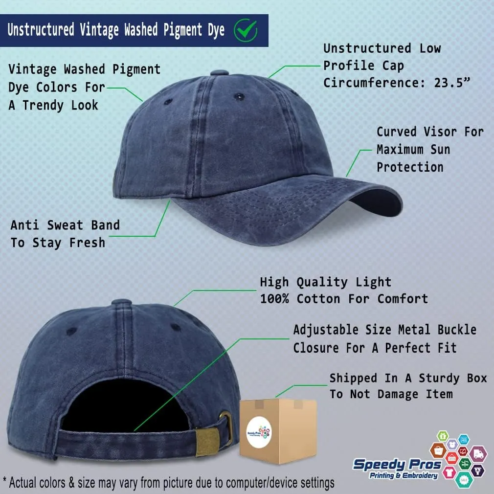 Soft Washed Baseball Cap Custom Personalized Text Dad Hats for Men & Women