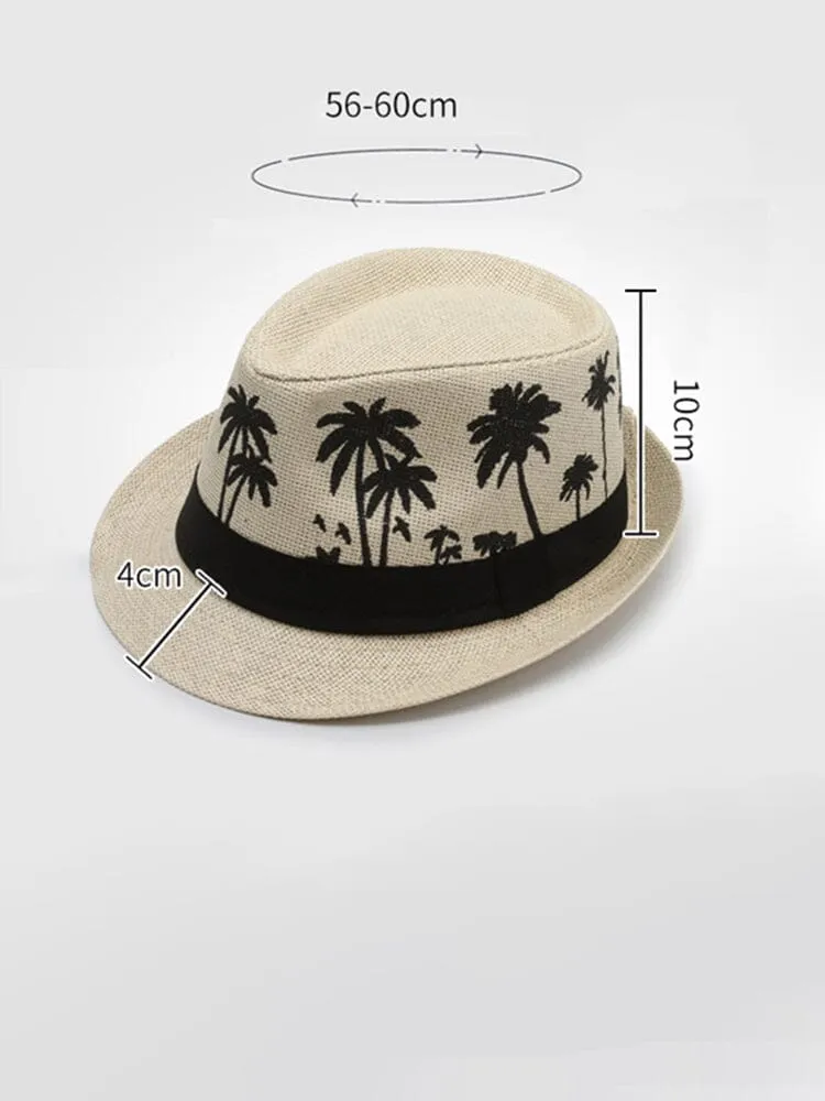 Summer Breezy Woven Beach Hat