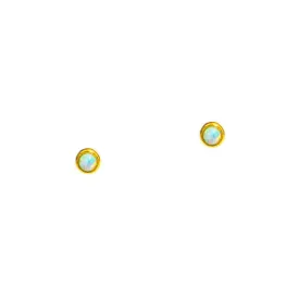 Tai - Tiny Opal Stud (Gold)