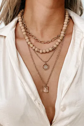 Tequila Tan Layered Necklace (Nude)