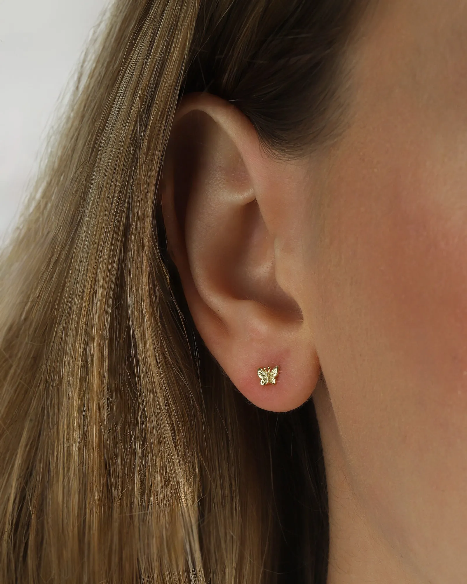 Tiny Butterfly Studs