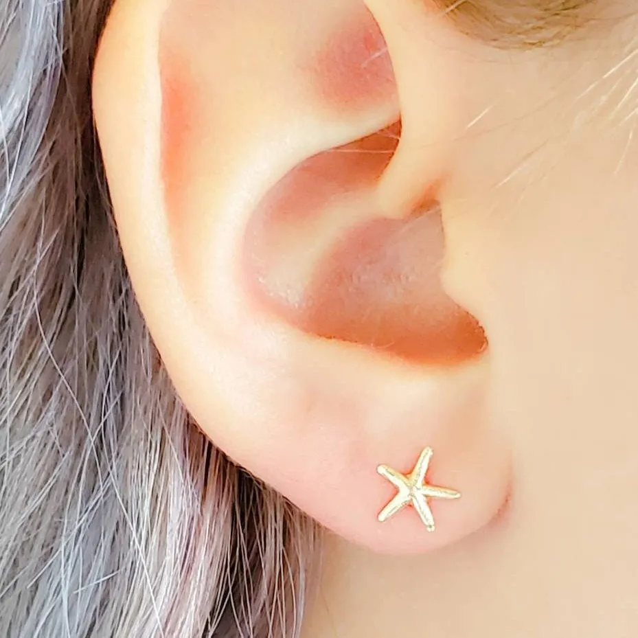 Tiny Starfish Studs
