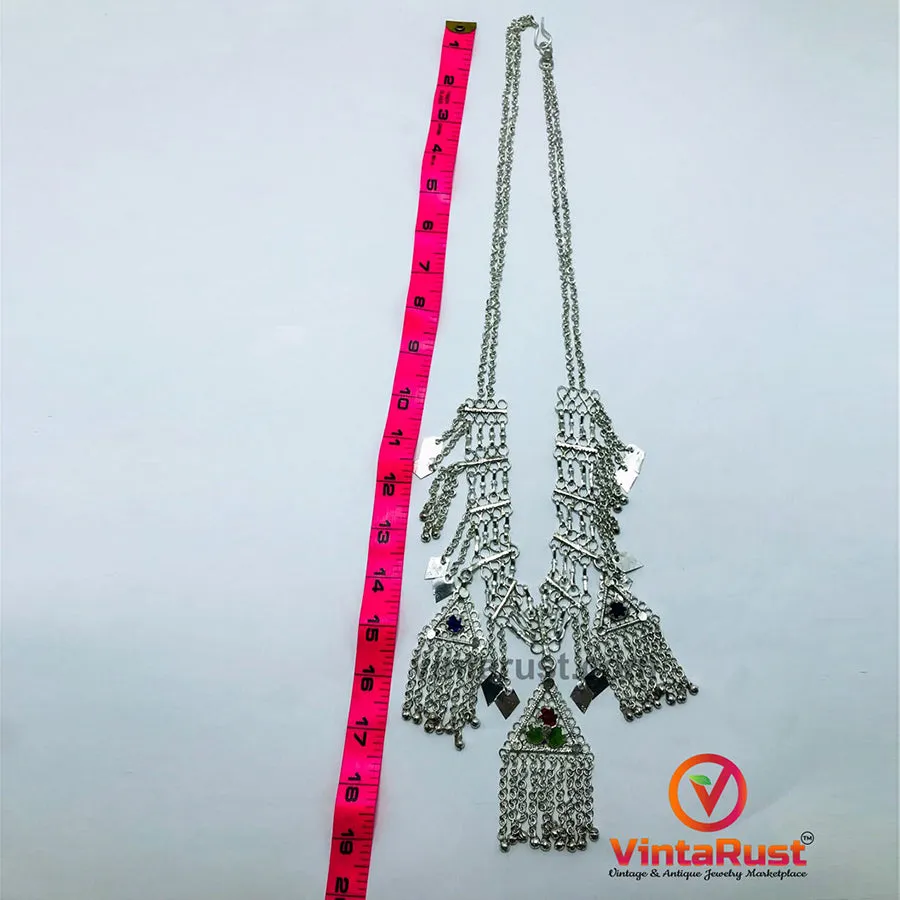 Tribal SIlver Kuchi Pendant Belly Chain Belt