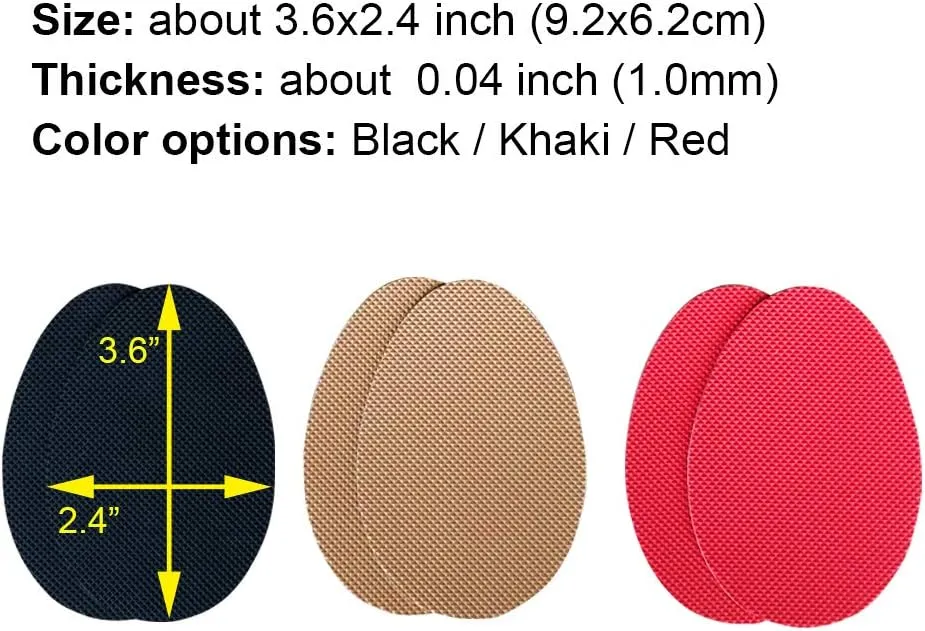 Unikstep 5 Pairs Shoe Sole Anti Slip Grips, Non Skid Self Adhesive Rubber Pads, Shoe Bottom and Heel Noise Reduction Stickers and Protectors (Khaki)