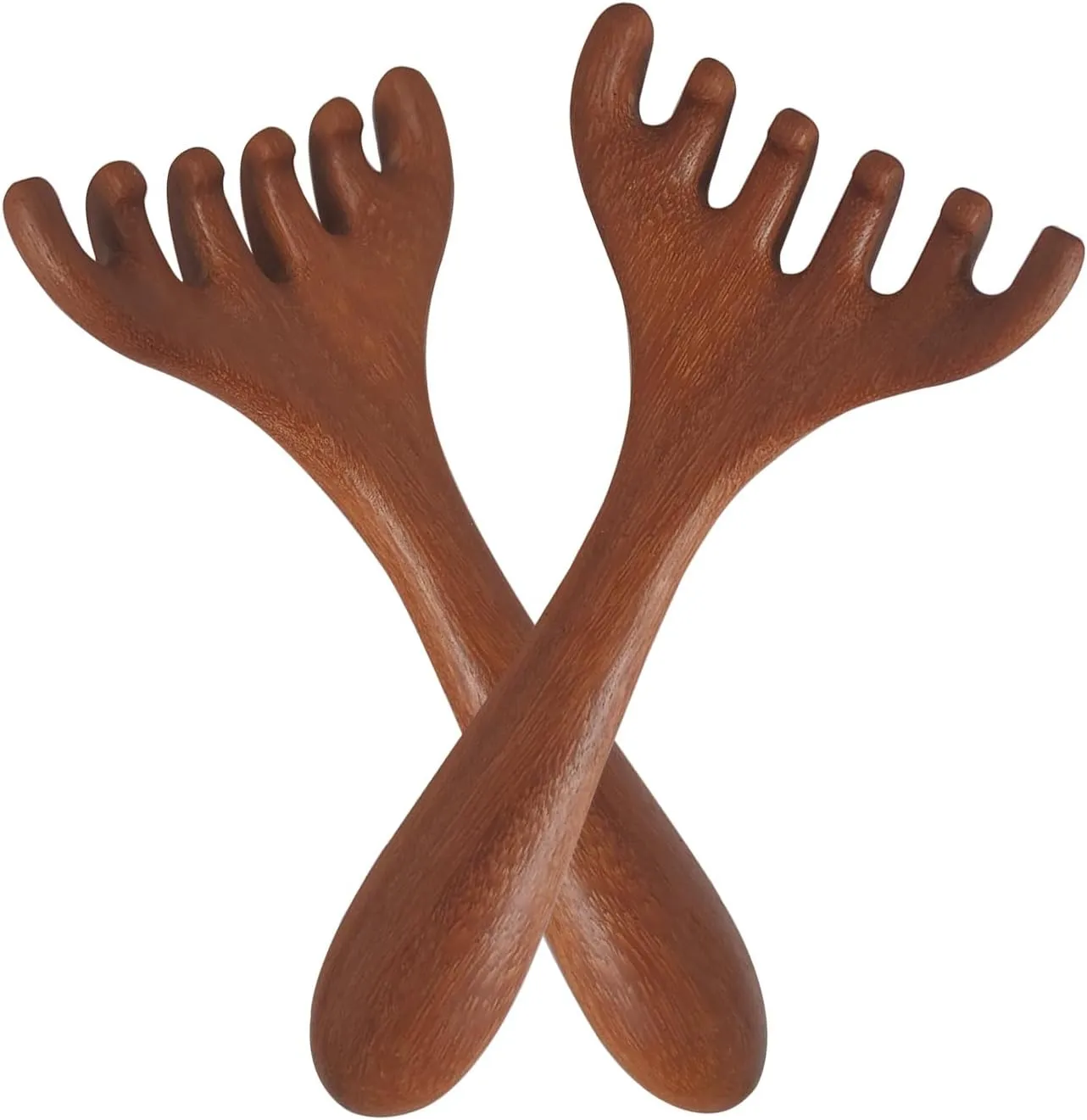 Wood Scalp Massager 2 Pcs, Head Massager Comb for Deep Relaxation & Stress Reduction, Head Scalp Massage Tool for Father's Day and Mother's Day Gifts